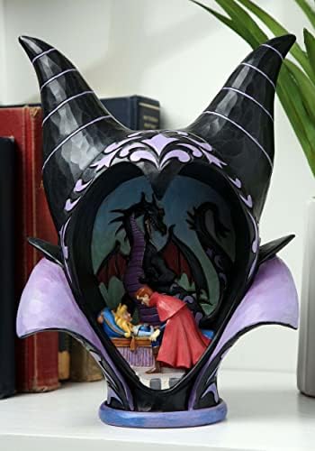 Enesco Disney Gelenekler Gerçek Aşklar Öpücük Maleficent Headdress Sahne Heykelcik