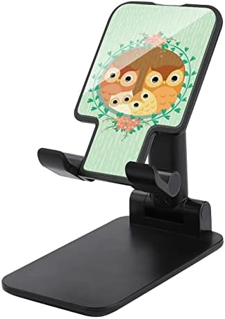 Baykuş Aile Katlanabilir Cep Telefonu Standı Ayarlanabilir Tablet Tutucu Dağı Ev Ofis Masaüstü Siyah Tarzı