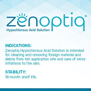 Zenoptiq %0.01 Hipokloröz Asit Günlük Göz Kapağı ve Kirpik Hijyen Solüsyonu Spreyi, Nazik Temizleme Spreyi (3.38 oz / 100 ml