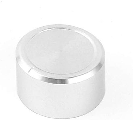 X-DREE Gümüş Ton CNC Katı Alüminyum Hifi Hoparlör Radyo Ses Kontrol Düğmeleri 38x22mm(Gümüş Ton CNC Katı Alüminyum Hifi Hoparlör