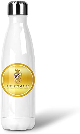 Phi Sigma Pi Kardeşlik Paslanmaz Çelik Termos Su Şişesi 17 OZ (Phi Sigma Pi 3)