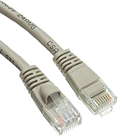 20 FT (6 M) Cat5e Ağ Ethernet UTP Yama Kablosu, 350 MHz, (20 Feet/6 Metre) Cat 5e Snagless Kalıplı Önyükleme Kablosu için PC