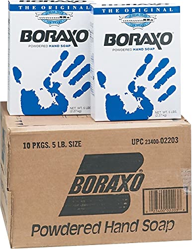 Boraxo Toz Orijinal El Sabunu, Kokusuz Toz, 5 lb Kutu, 10/Karton
