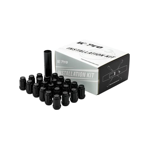 WePro-Spline Kapalı Uç 12x1.5 Siyah 6 Lug (24 adet) Kiti (12X1. 5mm Siyah)