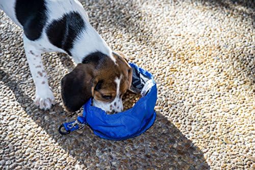Köpekler için 2PET Katlanabilir Kase Hafif Su Geçirmez Su, Yiyecek veya İkramlar için Kompakt ve Katlanabilir Köpek Besleyici,