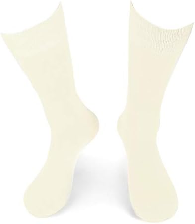 Feraricci 6-Pack Katı Resmi Elbise Çorap Erkekler için, Rahat ve Resmi Kıyafetleri Orta Yükselişi erkek Ekip Çorap
