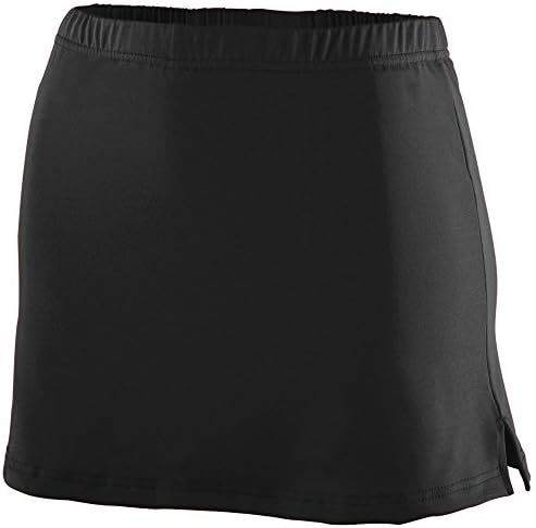 Şortlu ve Yarıklı A-Line Tenis Eteği (X-Küçük, Siyah)