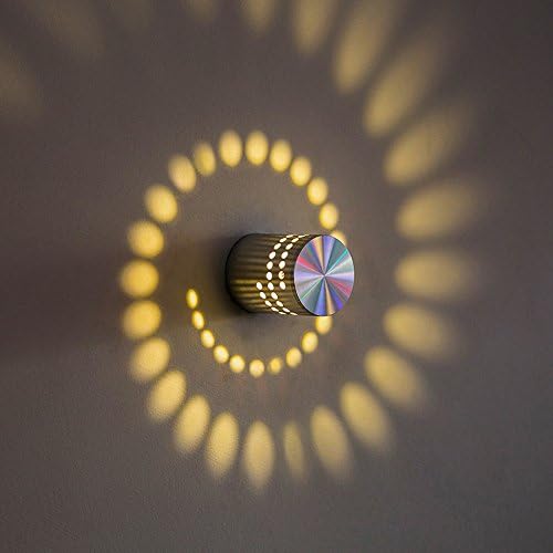 3 W spiral LED duvar ışık, Leagway alüminyum aplik tavan ışık koridor yatak odası Vestibule fuaye Cafe koridor LED lamba, yaratıcı