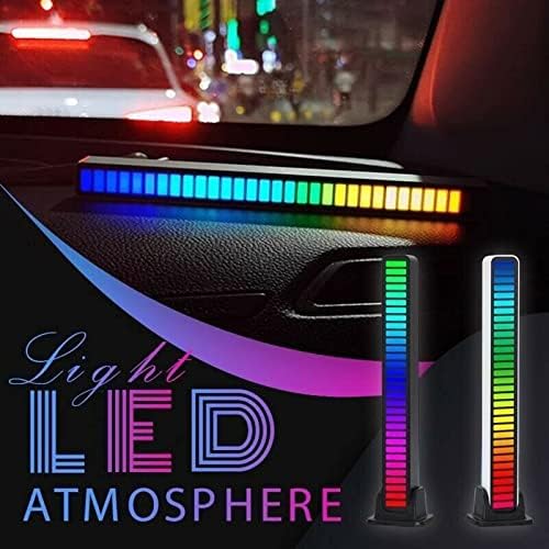 Müzik Sync ritim pikap ışıkları LED RGB ses aktive ses reaktif Atmospher ışıkları ses seviyesi göstergesi pikap ritim için araba