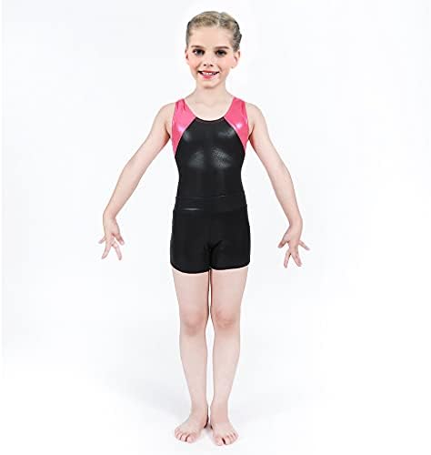 Aosva Küçük Büyük Kızların Işıltı Dansı Yuvarlanan Atletik Jimnastik Kısa 2-14Years
