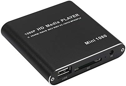 HEjınsh Mini 1080 P Full HD Medya USB HDD SD / MMC Kart Oyuncu Kutusu (Renk : Siyah)