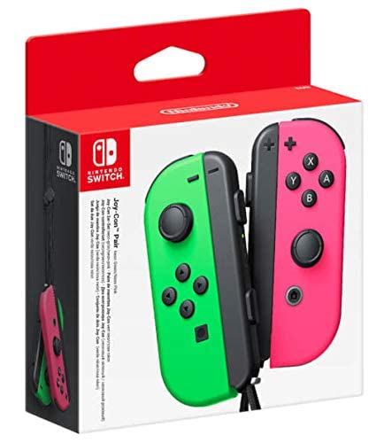 Nintendo Anahtarı için Nintendo Joy-Con (L/R) Kablosuz Kontrol Cihazları-Neon Mor / Neon Turuncu (Yenilenmiş)