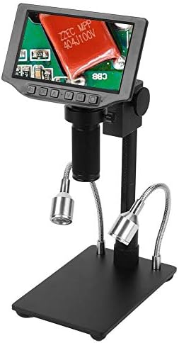 Korozyona Dayanıklı 8X Dijital Zoom Dayanıklı Alüminyum alaşımlı Malzeme Mikroskop Kamera Mikroskop Video ile 5in Ekran Telefonu