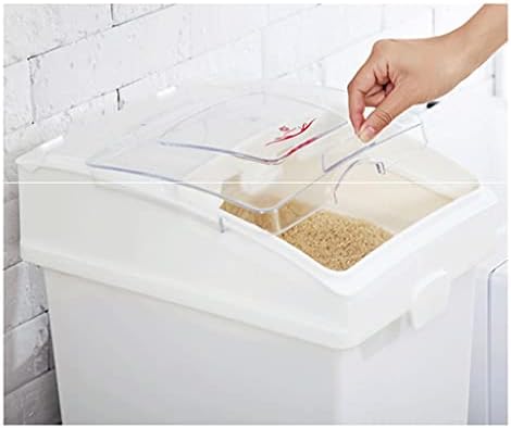 Gıda saklama kabı Plastik Tahıl Dağıtıcı gıda saklama kabı Hava Geçirmez için Mutfak Pirinç Dağıtıcı 42X26X35 CM 42X36X51 CM