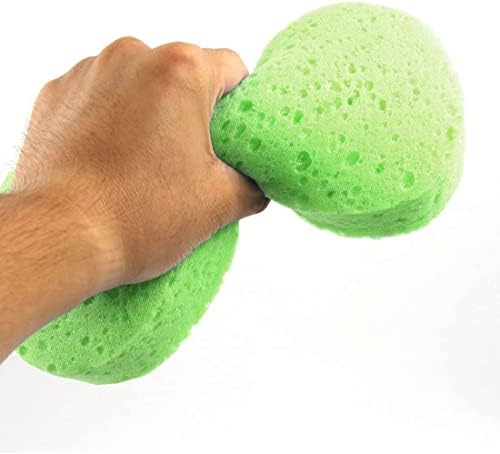 EuısdanAA Yeşil Sıkıştırılmış Sünger Parlatma Pedleri Temizleme Yıkama Aracı için Araba Vücut(Herramienta de lavado de limpieza