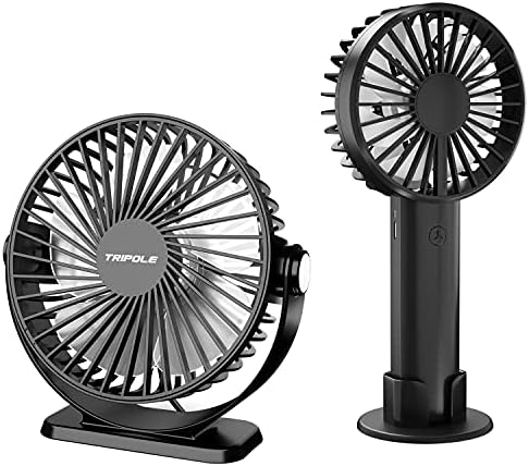 TriPole Küçük masa fanı USB Powered & Mini El Fan Paket Güçlü Rüzgar Kişisel Fan Mini masa fanı Pil Işletilen Taşınabilir Fan