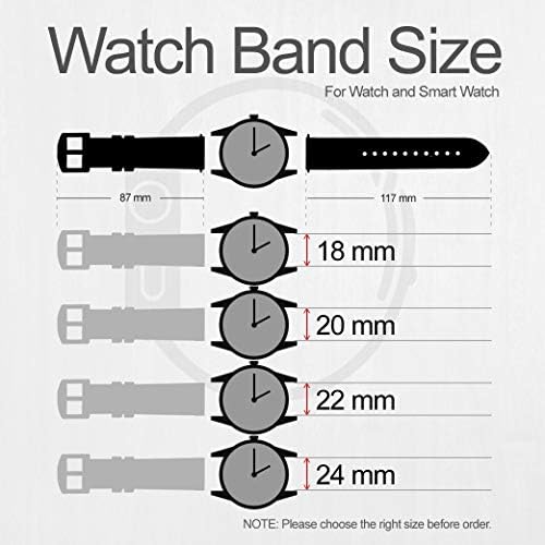 Sahilde CA0152 Denizyıldızı Fosil Hibrid Smartwatch için Deri Akıllı Watch Band Kayışı Nate, hibrid İK Latitude, hibrid Smartwatch