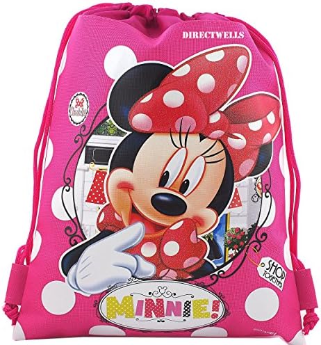 Disney Minnie Mouse Otantik Lisanslı İpli Çanta Sırt Çantası (Pembe)