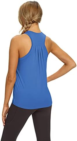Mippo Egzersiz Üstleri Flowy Atletik Yoga Gömlek Kas Racerback Tankı Üstleri Kadınlar için