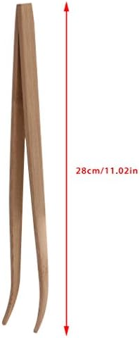 ejdvkjfıdsvkılp Açılı Sürüngen Besleme Maşa Cımbız 28 cm Bambu Çevre Dostu Besleme Aracı Yeni