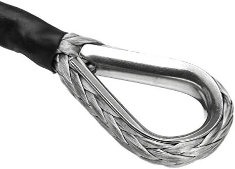 ZHU-CL vinç halatı 15 m 7700 Lbs vinç halatı Dize Hattı Kablosu ile Kılıf Sentetik çekme halatı Araba Yıkama Bakım Dize için