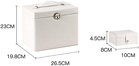 CHYSP Büyük CapacityFive Katmanlar Takı Kutusu Kozmetik Kutusu Takı saklama kutusu ile lockStorage Kutusu