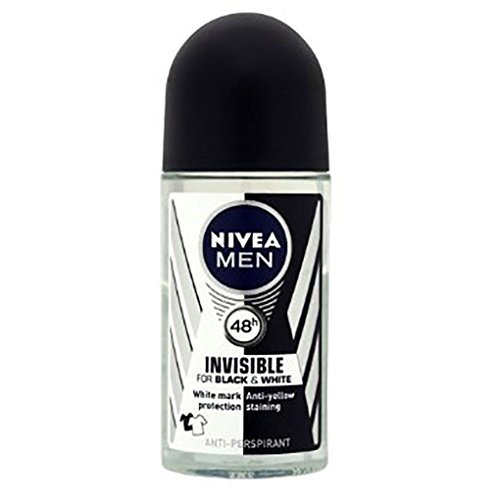 Siyah Beyaz Güç Deodorantı Roll-on 50ml için Görünmez Erkekler için yeni Nıvea