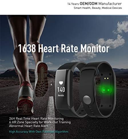 Azeho Fitness Tracker, Etkinlik Tracker İzle Uyku Monitör ile, Akıllı Bileklik Kalp Hızı Monitörü, IP67 Su Geçirmez, Kalori Sayacı