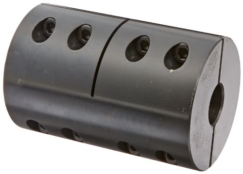 Doruk Kısmı R2CC-150-150 Yumuşak Çelik, Siyah Oksit Kaplama Yeniden İşlenebilir Kaplin, 3/4 inç ila 1 1/2 inç delik, 2 1/2 inç
