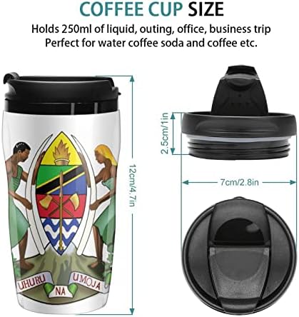 Tanzanya Ulusal Amblemi Kahve fincanları ve araba bardakları, taşıması kolay buzlu içecekler ve sıcak içecekler için kullanılır