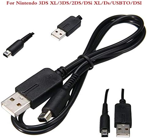 ROSEBEAR USB Şarj Güç Kablosu kablosu Şarj Fişi için 2DS 3DS 3DSXL DSı DSiXL XL