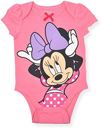Disney Minnie Mouse Kızın 5 Parçalı Kısa Kollu Bebek Bodysuit Sarmaşık Seti