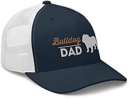 Bulldog köpek baba sevgilisi sahibi işlemeli kamyon şoförü şapkası şapka giyim hediye