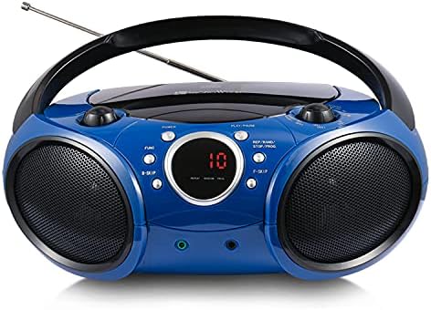 ŞARKI SÖYLEYEN AHŞAP 030B Taşınabilir CD Çalar Ev için Bluetooth'lu Boombox AM FM Stereo Radyo, Aux Girişi, Kulaklık Girişi,
