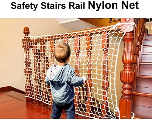 ALGWXQ Naylon Halat Net Beyaz, Naylon Malzeme Güvenlik Netleştirme için Oyun Alanı Hamak Salıncak Tırmanma Net için Balkonlar,