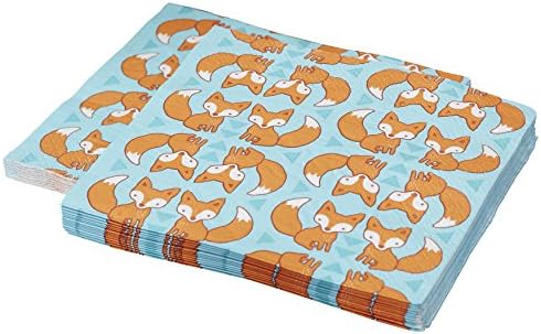 Ginger Ray Woodland Friend Fox Tasarım Kağıt Parti Peçeteleri, 20 Paket