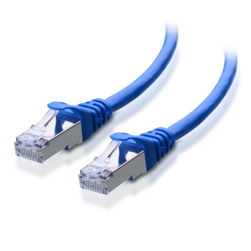 Kablo Konuları Snagless Uzun Korumalı Cat6A Ethernet Kablosu 200 ft (SSTP, SFTP Korumalı Ethernet Kablosu, Korumalı Cat6 Kablosu,
