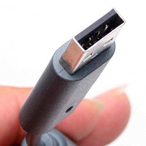 Xbox 360 Kablolu Kontrolörler için 2 Paket Yedek Dongle USB Ayrılıkçı Kablo - Koyu Gri
