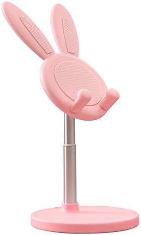 SANSHİYİ Bunny Kulak Cep telefonu Standı, ayarlanabilir Metal Tavşan telefon tutucu Raf telefon altlığı Tablet Dizüstü Masaüstü