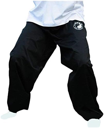 ZooBoo Chenjiagou Taichi Fener Pantolon-Uygulama Üniformaları Tai chi Giyim Siyah Pamuklu Bez Dövüş Sanatları Uygulama Pantolon