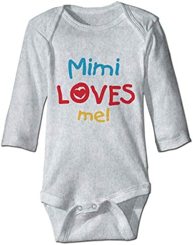 Mimi Beni Seviyor Sevimli Bodysuit Bebek Giysileri Uzun Kollu Romper Erkek Bebek Kız için