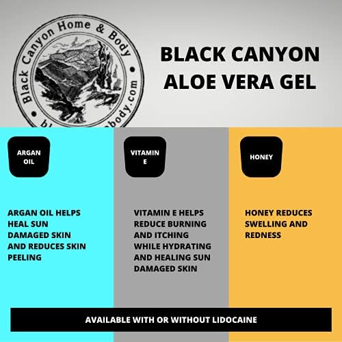 Siyah Kanyon Kivi ve Hindistan Cevizi Aloe Vera Jeli Güneş Sonrası Bakım, 12 Oz (2 Paket)