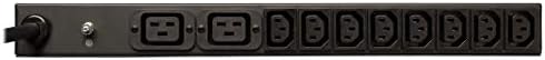 Tripp Lite Temel PDU, 14 Çıkış (12 C13, 2 C19), 100-240 V, C20, C14/L6-20P/L5-20P/5-20 P/5-15 P, 1.6/3.8 kW, 10 ft. Kordon, 1U