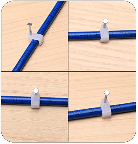 Cat8 Kablolar için Ethernet Kablo Klipsleri Jadaol 100 Adet (Beyaz-10mm)