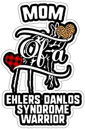 Anne Ehlers Danlos Sendromu Farkındalık Leopar Buffalo Ekose Sticker-Komik Sticker Dizüstü, Walldecor