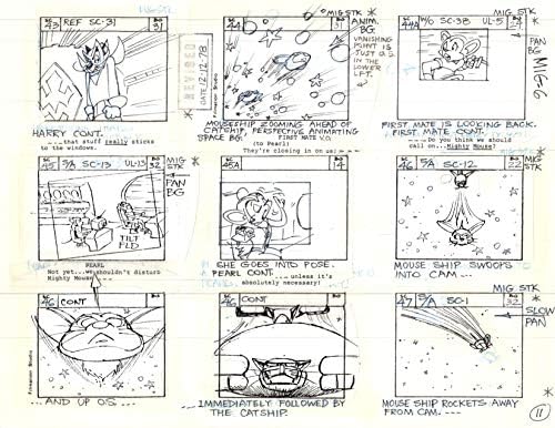 1979 Mighty Mouse Animasyon Üretim Storyboard Bölüm 6 p11