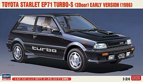 Hasegawa 1/24 Ölçekli Starlet EP71 Turbo-S (3 Kapı) Erken Sürüm 1986-Plastik Model Oluşturma Kiti 20449