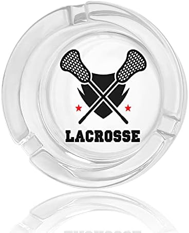 Lacrosse Çapraz Sticks Sigara Küllük Cam Sigara Puro Kül Tablası Özel Içen Tutucu Yuvarlak Kılıf
