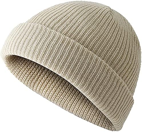 LAWOR Trol Bere Şapka Kış Kısa Bere Şapka Roll-up Kenar Takke Balıkçı Bere Erkekler ve Kadınlar için