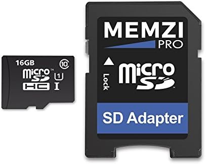 MEMZİ PRO 16 GB Sınıf 10 90 MB/s Micro SDHC Hafıza Kartı SD Adaptörü ile HP Araç Dash Kameralar